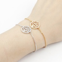 MAGNÍFICO CUENTO Enlace Cadena de la Manera Rhinestones Tree of Life Charm Pulsera para Mujeres Hombres Simples Brazaletes pulseras Regalo Del Partido 2017 2024 - compra barato