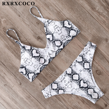 RXRXCOCO-Bikini brasileño de cintura baja para mujer, traje de baño de dos piezas con realce, cintura baja, 2021 2024 - compra barato