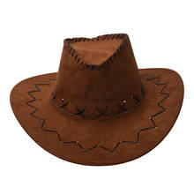Ковбойская ковбойская шляпа унисекс в стиле ретро, аксессуар для платья 2024 - купить недорого