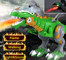 Dinossauros elétricos jurássicos, modelo de brinquedo para caminhada, simulação em forma de dinossauro 2024 - compre barato