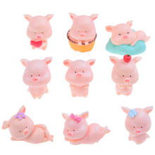 cute 3x3cm Pig Figurine Model Modern Style Cute Animal Miniature Figurines Gift Garden Home Room Decoration Collection 2024 - buy cheap