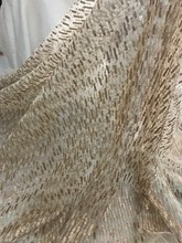 Belo tecido de renda bordada de tule francês com contas africano renda têxtil 2024 - compre barato