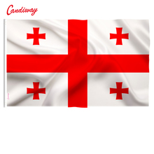 Bandeira nacionais geórgia, 90x150cm, suspensão, bandeira acionais de poliéster, uso interno e externo, para comemoração, feminino 2024 - compre barato