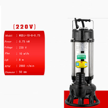 Bomba de efluentes elétrica, automática, em aço inoxidável, 220v, para tanque septico, submersível, tamanhos de 380v 2024 - compre barato