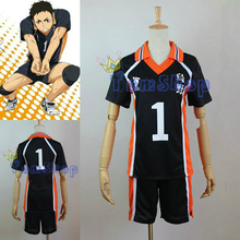 ¡Nuevo Anime Haikyuu! Karasuno-Jersey de voleibol de escuela secundaria, traje de Cosplay, uniforme deportivo 2024 - compra barato