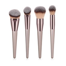 4PCS/set Makeup Brushes Set Champagne Gold For Powder Contour Blusher Liquid Cream Eyeshadow Cosmetics Brushes tools T04024 2024 - buy cheap