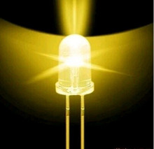 Оптовая продажа, 500 шт., 5 мм, круглый желтый светоизлучающий диод, супер яркий светодиод высокого качества 2024 - купить недорого