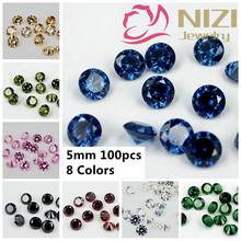 100pcs 5mm Crystal Brilliant Cuts Round Cubic Zirconia Beads Stones Supplies For Jewelry DIY 3D Nail Art Brooches Decorations 2024 - buy cheap