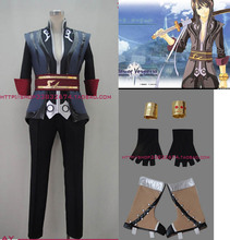 Anime Tales of Vesperia Yuri Lowell  cosplay costume top+vest+pant+gloves+shoes covers set 2024 - buy cheap