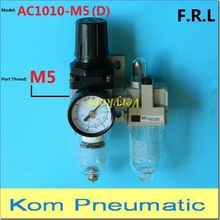 Combinación de lubricador regulador de filtro de aire AC 1010-M5 rosca F.R.L M5 dos Unión AW + AL 1000-05 Tipo SMC 90L/Min 2024 - compra barato