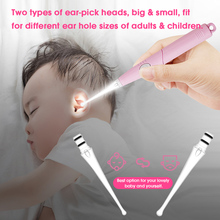 Baby Ear Wax Cleaner LED Light Ear Cleaning Earpick Earwax Remover Luminous Ear Curette Light Spoon Health Care Tool For Kids 2024 - buy cheap