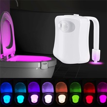 Smart Motion Sensor Toilet Seat Night Light  8 Colors LED Luminaria Lamp Waterproof Backlight For Toilet Bowl WC Toilet Light 2024 - buy cheap