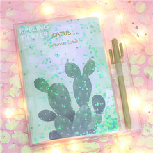Kawaii Cactus Notebook With Pen Schedule Book Sketchbook Diary Weekly Planner Handbook School Stationery Girls Birthday Gift 2024 - buy cheap