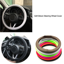 Car Silicone Steering Wheel Cover For Mitsubishi ASX Outlander Lancer Colt Evolution Pajero Eclipse Grandis FORTIS Zinger Mirage 2024 - buy cheap