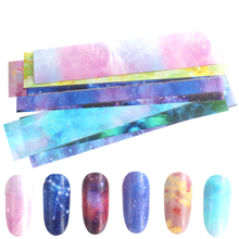 1pcs 4*100cm Holographic Nail Foils Starry Sky Designs Sliders for Nail Transfer Stickers DIY Tips Manicure Nail Art Decorations 2024 - buy cheap