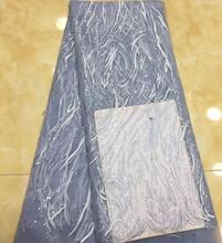 Нигерийский французский сетчатый кружевной DiuDiu-3.3101 вышитый шнур кружевная ткань с бусинами для свадебного платья 2024 - купить недорого