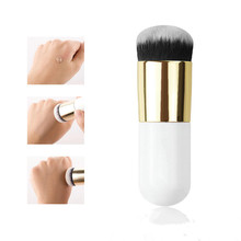 Chubby Pier Foundation Brush Portable Flat Cream Makeup Powder Brushes Professional Cosmetic Brushes 2024 - buy cheap