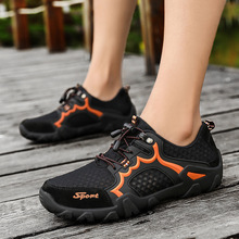 Sapatos masculinos de tecido respirável, calçados baixos para esportes e caminhadas ao ar livre, tamanho grande, novo, 2019 2024 - compre barato