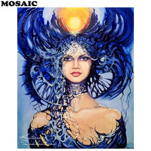 5d алмазная живопись «сексуальная женщина», квадратные алмазы, богиня картина, Алмазная мозаика 3d, круглые стразы, мозаичные картины 2024 - купить недорого