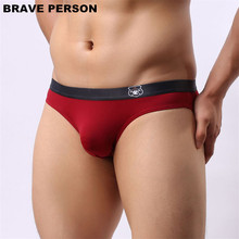 Brave Person Sexy Man Underwear Men Low Waist Men's Polyester Briefs with Pouch Mens Bikinis Male Panties Seamless Panties Slip 2024 - buy cheap