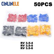 50Pcs Ring Crimp Insulation Terminal RV3.5-4 RV3.5-5 RV3.5-6  Wire Cable Connector RV 2024 - buy cheap