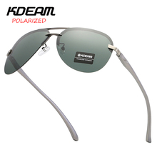 KDEAM-gafas de sol polarizadas de aluminio para hombre y mujer, lentes de sol clásicas de marca, con revestimiento, Estilo Vintage HD, 2019 2024 - compra barato