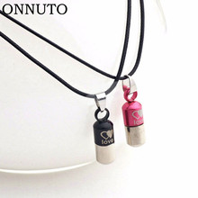Hot Sale Fashion Pendant Necklace Men's Punk Capsule Pill Shaped Pendant Necklace Chain For Women Jewelry Gift Accessories 2024 - buy cheap