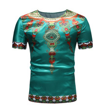 Camiseta Dashiki de marca para hombre, ropa africana tradicional Dashiki, camiseta de manga corta informal para hombre 2021 2024 - compra barato