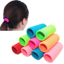 20pcs/lot Fluorescence Colored HairBand Holders Rubber Elastic Hair Bands Girls Hair Accessories 2024 - buy cheap