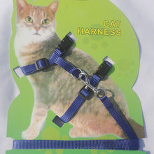 Colete com alças para gatos, colete ajustável com corda de tração de chumbo azul/preto/vermelho, sem embalagem 2024 - compre barato