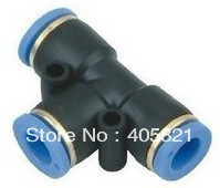 Pneumatic 10mm to 10mm Push In Tee Quick Fittings 100Pcs/Lot 2024 - buy cheap