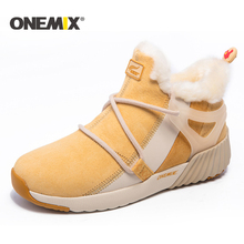 ONEMIX-Zapatillas de correr para hombre y mujer, zapatos deportivos de lana cálida y cómodos, Unisex, para exteriores, Invierno 2024 - compra barato