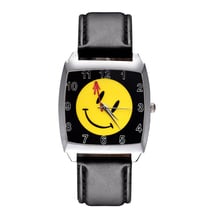 Cartoon Smiley face style Rectangle dial Children's Women's Kids Student boys girls Quartz Leather Wrist Watch Clock JD43 2024 - buy cheap