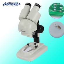 AOMEKIE 40X Binocular Stereo Microscope LED Illumination 45 Degrees Eyepieces PCB Solder Tool Slides Specimen Mineral Watching 2024 - buy cheap