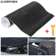 3D Carbon Fiber Vinyl Car Wrap Sheet Roll Film Car stickers and Decals Motorcycle Car Styling Accessories Automobiles 30*127CM 2024 - buy cheap