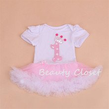Cute Baby Bodysuit Infant Girl 1st Birthday Onesie Princess Tutu Bodysuit Baby Girl Clothes 2024 - buy cheap