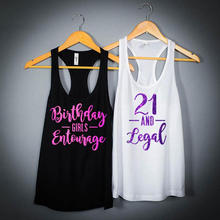 Camisetas sin mangas con purpurina dorada personalizadas para damas de honor, ropa para despedida de soltera, recuerdos de fiesta 2024 - compra barato