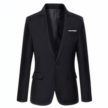 Мужской костюм, черный однобортный Свадебный костюм на одной пуговице, смокинг для мужчин, пиджак, костюм homme terno 2024 - купить недорого