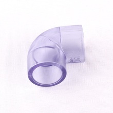 Inner Dia 20mm 0.8" Transparent 90 Degree UPVC S*S Equal Elbow Connector Home Garden Aquarium Water Pipe Elbow Joint 2024 - buy cheap