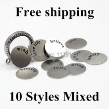 100pcs /Lot Mixed Stainless Steel Floating Pendant Charms Plates Fit For Glass Locket Jewelry Handmade Wholesale 2024 - buy cheap
