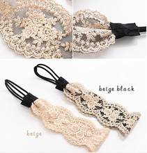 Freeshipping wholesale fashion lace flower elastic headband hairband hair accessory 12pc/lot 2024 - buy cheap