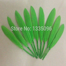 Free shipping!Hot sell a lot of 100 PCS/color green 10 to 15 cm goose feather mask, saddle horn process hat/party 2024 - buy cheap