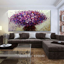 Hand Painted Canvas Oil Painting Wall Pictures For Living Room Wall Painting Flower Hand Painted palette knife 3D texture flower 2024 - buy cheap