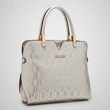 New fashion Design Embossing PU woman leather handbag Qualities lady tote bolsa Luxury zipper rivets Luxury shoulder bag 2024 - buy cheap