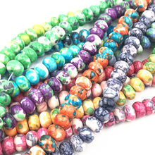 Разноцветные Бусины из радужного камня 5x8 мм для изготовления ювелирных изделий, ожерелья, аксессуары для браслетов A155 2024 - купить недорого