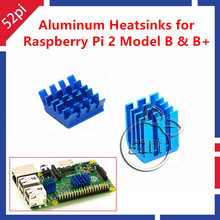1 комплект 2 шт. радиаторы охладитель алюминий с клейкой теплоотвод набор для охлаждения Raspberry Pi 3/2 Модель B 2024 - купить недорого