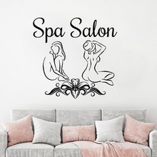 Spa Salon Wall Decal Vinyl Window Sticker Massage Spa Logo Wall Poster Skin Care Center Decoration Beauty Salon Vinyl Art AY1703 2024 - buy cheap