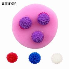 Mini Chrysanthemum Fondant Silicone Mold Flowers Chocolate Mould Pastry Baking Cake Decorating Tools Candy Biscuits Molds Aouke 2024 - buy cheap