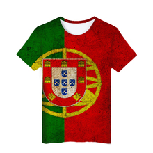 Футболка Aikooki с национальным португальским флагом 3D для мужчин и женщин, модная рубашка с коротким рукавом и 3D-принтом португальского флага ... 2024 - купить недорого
