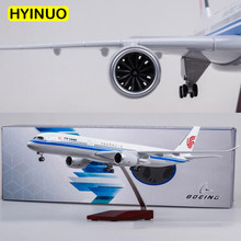 1/142 Scale 50.5CM Airplane Airbus A350 Air China Airline Model W LED Light & Wheel Diecast Plastic Resin Plane For Collection 2024 - buy cheap